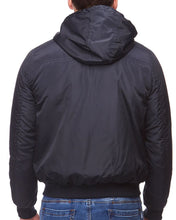 Load image into Gallery viewer, TRIDENT HOODED BOMBER JACKET
