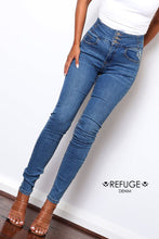 Load image into Gallery viewer, PIPE LEG STRETCH JEANS WIDE CU
