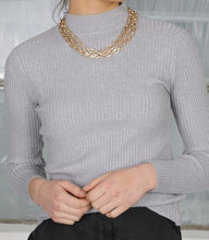 Load image into Gallery viewer, HIGH NECK RIB KNIT ULTRA SOFT
