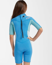 Load image into Gallery viewer, GIRLS 8-14 2/2 TEEN SYNERGY BACK ZIP SPRINGSUIT WETSUIT

