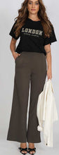 Load image into Gallery viewer, KNIT WIDE LEG PALAZZO PANTS
