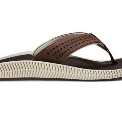 Olukai Ulele Mens Beach Sandals - Dark Wood - 11