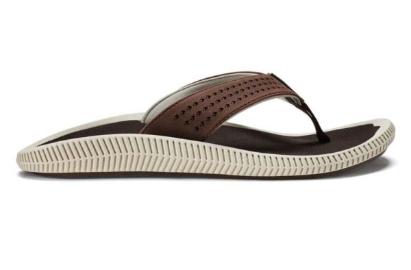 Olukai Ulele Mens Beach Sandals - Dark Wood - 11