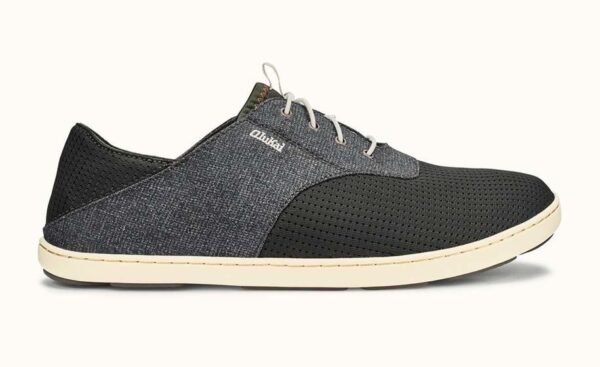 OluKai Nohea Moku Mens Slip-on Shoes - Dark Shadow/Dark Shadow - 14