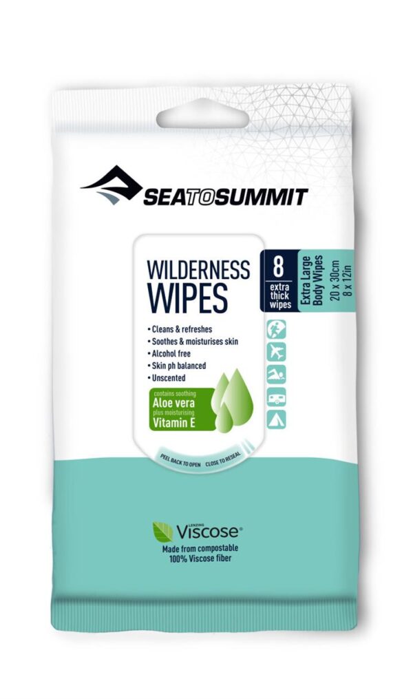 Sea To Summit Wilderness Wipes - XL - 8 Pack