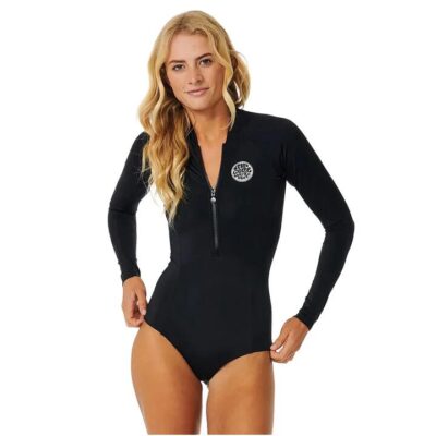 Rip Curl Classic Surf Longsleeve Surfsuit Womens Black Size Extra Large UPF 50 Sun Protection Creora Nylon