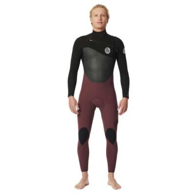 Rip Curl Maroon S E7 Flashbomb 3/2 Chest-Zip Wetsuit E7 E6 Flash Lining Mesh Skin Panels