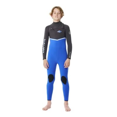 Rip Curl Blue Flashbomb 32GB Steamer Kids Size 8 Chest Zip E7 Thermo Lining Neoprene