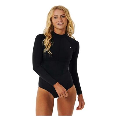 Mirage Black XL Long Sleeve UPF Surf Suit Womens Econyl Fabric Back Zip Compressive Fit