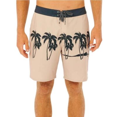 Rip Curl Khaki Mirage Mod Tropics 36 Boardshorts Mens Recycled Fabric 19 Inch