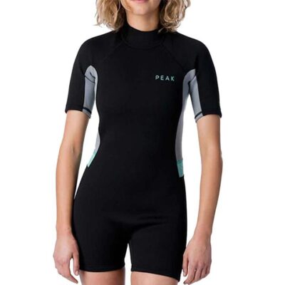 Rip Curl Ladies Energy Short Sleeve Spring Wetsuit Black Size 8 Flexible Fit