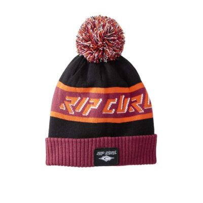 Rip Curl Tow In Polar Beanie Boys Apple Butter One Size Tall Fit With Jacquard Artwork