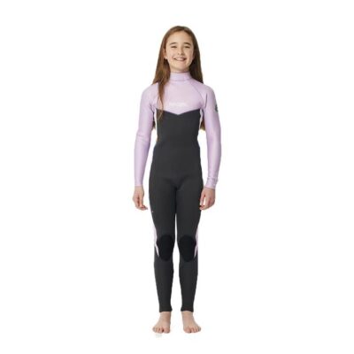 Rip Curl Purple 14 Junior Dawn Patrol 3-2mm Back Zip Wetsuit E5 Flash Lining