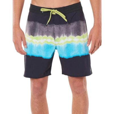 Rip Curl Wash Black Mirage Mason Surf Heads 30 Boardshorts Mens Ripstop 18 Inch