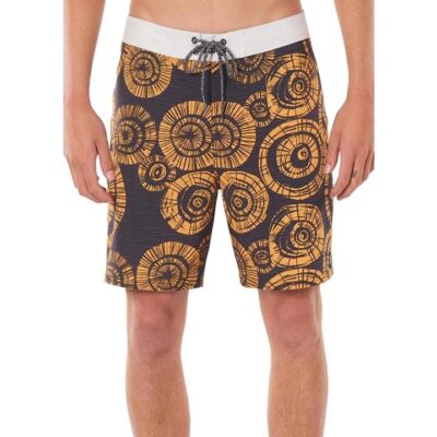 Rip Curl Black Print Mirage Saltwater 38 Boardshorts Mens Recycled Fabric 19 Inch