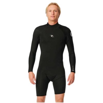 Rip Curl Dawn Patrol 2mm Long Sleeve Back Zip Springsuit E5 Neoprene Recycled Jersey