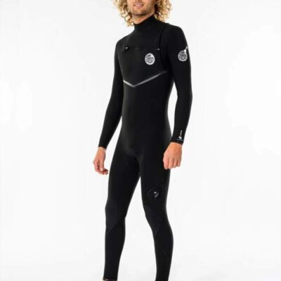 Ripcurl Black 3x2mm Neoprene E-Bomb Chest Zip Wetsuit Mens Ultra-Flexible E7 E6 Lining