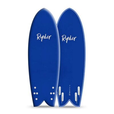 Ryder Retro Quad Series 5Ft 8Inch Skintec Deck Layer Interchangeable Fin Box Surfboard