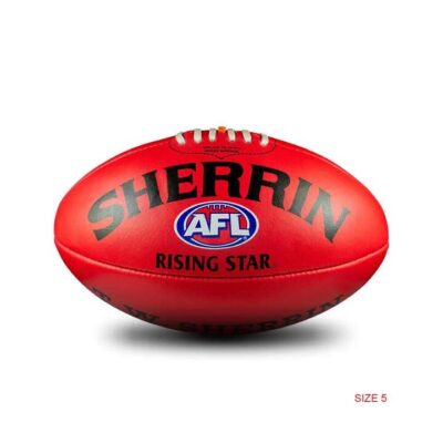 Sherrin Grass Surface Rising Star Red Size 5 Rubber Synthetic All Surface Ball