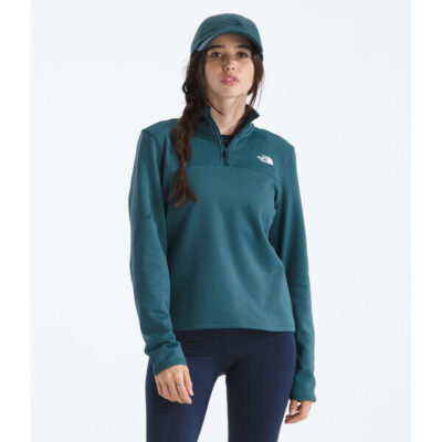 The North Face Women's Cedar Trail Grid Fleece Â¼ Zip Jacket