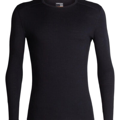 Icebreaker 200 Oasis Mens Long Sleeve Merino Thermal Crewe
