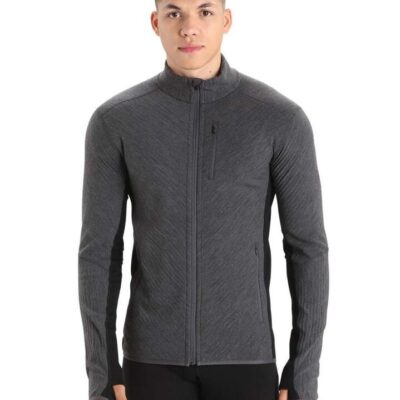 Icebreaker RealFleece Merino Descender Mens Long Sleeve Zip Jacket